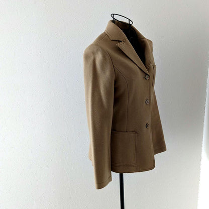 OLD ENGLAND カシミヤ混 ジャケットコート ベージュ 2