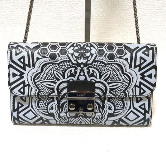 FURLA メトロポリス チェーンショルダーバッグ ブラック 2