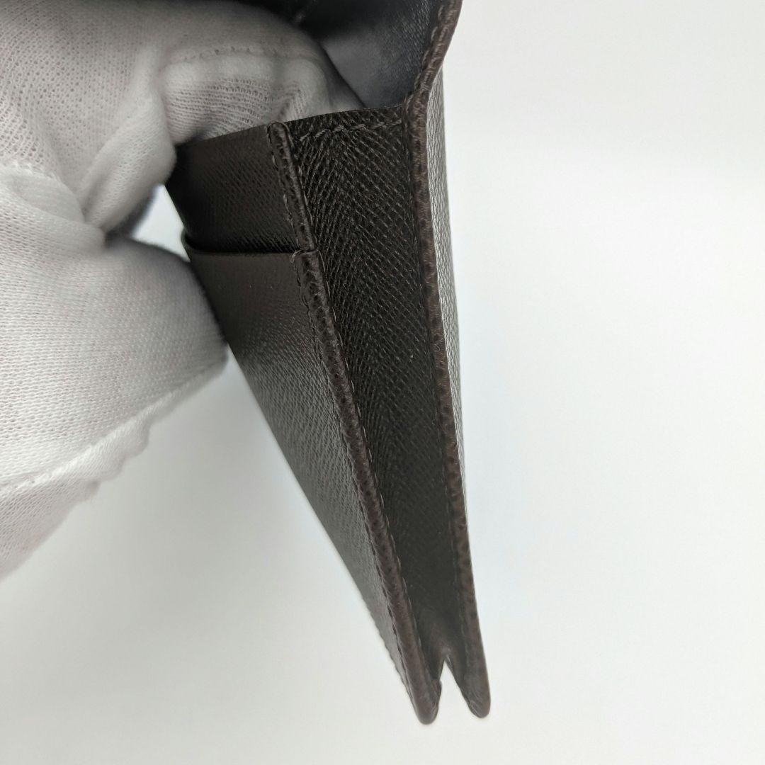 LOUIS VUITTON タイガ 二つ折り財布 ダークブラウン 14