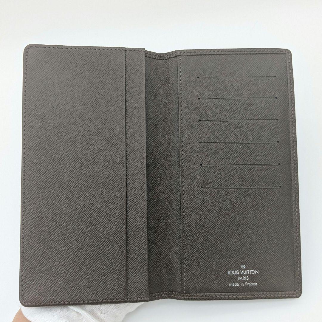 LOUIS VUITTON タイガ 二つ折り財布 ダークブラウン 5