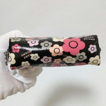 MARY QUANT ポーチ 花柄 黒 6