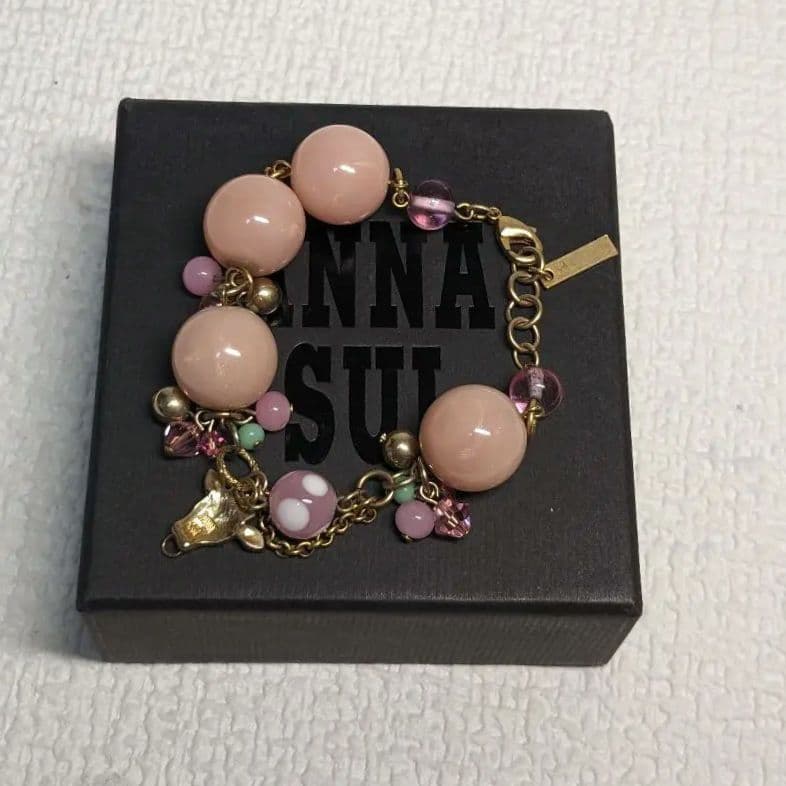ANNA SUI ブレスレット 牛モチーフ ピンク 2
