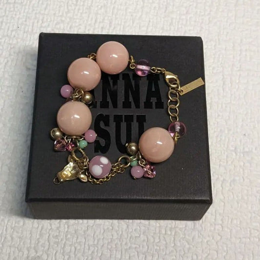 ANNA SUI ブレスレット 牛モチーフ ピンク 2